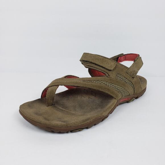 Merrell Kangaroo Sport Womens Size 8 Brown Suede Outdoors Sandals J598000 - Picture 2 of 11